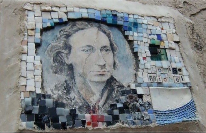 Louise Michel - Céramique de Gérôme Gulon (rue Véron, Paris XVIIIe)